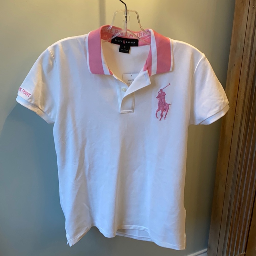 Ralph Lauren Oversized Pink Pony Logo’d Polo Shirt